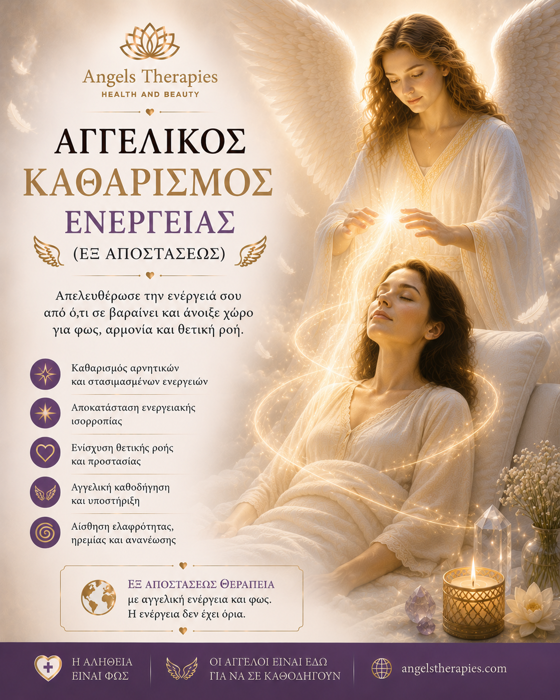 Αγγελικός Καθαρισμός Ενέργειας (εξ αποστάσεως)